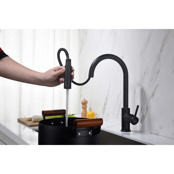 Смеситель для кухни Aquatek Европа AQ1384MB, чёрный матовый, Цвет производителя: чёрный матовый - фото 7