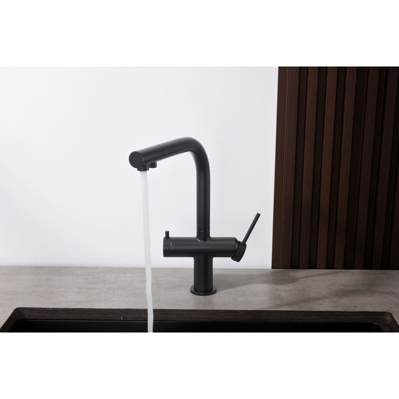 Смеситель для кухни Aquatek Европа AQ1385MB, чёрный матовый, Цвет производителя: чёрный матовый - фото 3