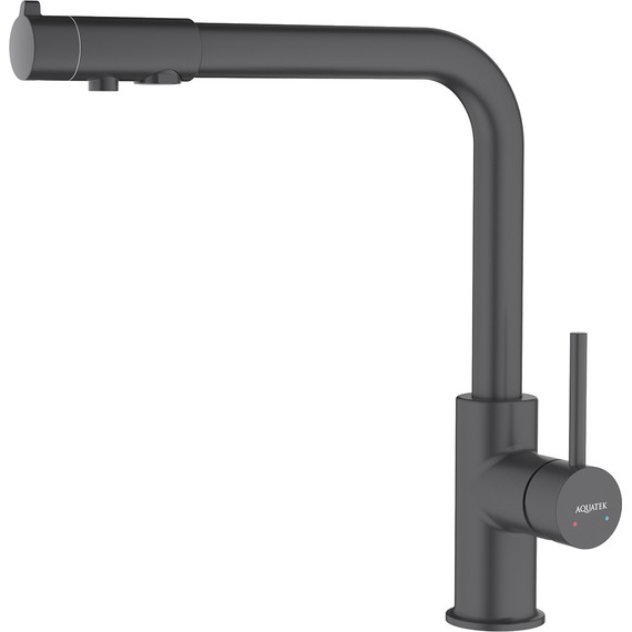 Смеситель для кухни Aquatek Европа AQ1386MB, чёрный матовый, Цвет производителя: чёрный матовый - фото 2