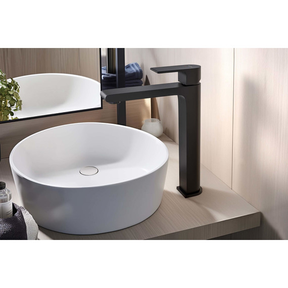 Смеситель для раковины высокий Aquatek Лира AQ1404MB, чёрный матовый, Цвет производителя: чёрный матовый - фото 6