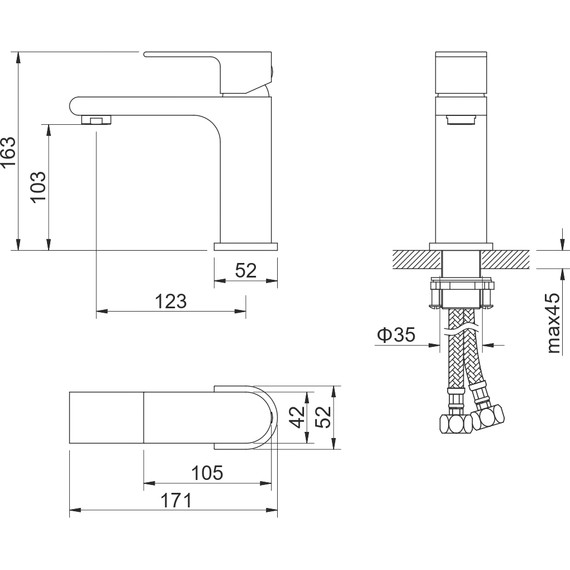 Смеситель для раковины Aquatek Лира AQ1410CR, Цвет производителя: хром - фото, картинка 6 Смеситель для раковины Aquatek Лира AQ1410CR, Цвет производителя: хром - фото 6