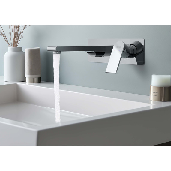 Смеситель для раковины настенный Aquatek Лира AQ1413CR, Цвет производителя: хром - фото 3