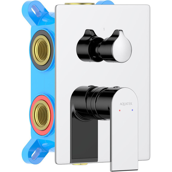 Смеситель для ванны Aquatek Лира AQ1447CR (со скрытой частью), Цвет производителя: хром - фото 2