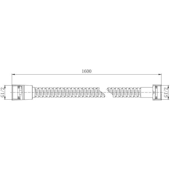 Душевой шланг Aquatek  AQ2101MB, чёрный матовый - фото 4