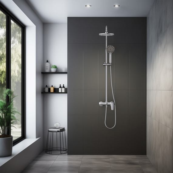 Душевая стойка Aquatek Бетта AQ2140CR, Цвет производителя: хром - фото 3