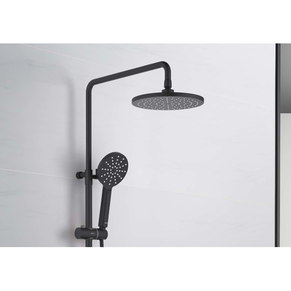 Душевая стойка Aquatek Бетта AQ2140MB, чёрный матовый, Цвет производителя: чёрный матовый - фото 5
