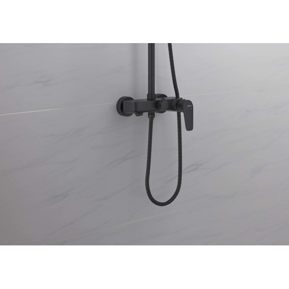 Душевая стойка Aquatek Бетта AQ2140MB, чёрный матовый, Цвет производителя: чёрный матовый - фото 6