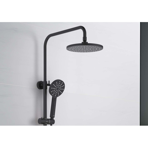 Душевая стойка Aquatek Бетта AQ2160MB, чёрный матовый, Цвет производителя: чёрный матовый - фото 7