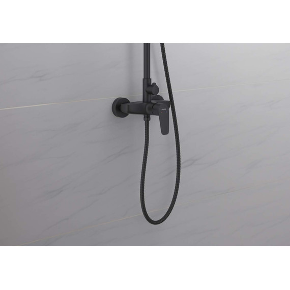 Душевая стойка Aquatek Бетта AQ2160MB, чёрный матовый, Цвет производителя: чёрный матовый - фото 8