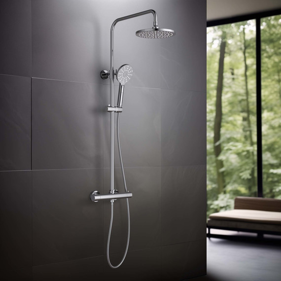 Душевая стойка с термостатом Aquatek Европа AQ2343CR, Цвет производителя: хром - фото, картинка 4 Душевая стойка с термостатом Aquatek Европа AQ2343CR, Цвет производителя: хром - фото 4