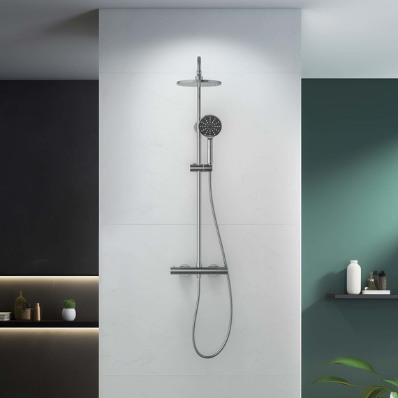 Душевая стойка с термостатом Aquatek Европа AQ2343CR, Цвет производителя: хром - фото, картинка 7 Душевая стойка с термостатом Aquatek Европа AQ2343CR, Цвет производителя: хром - фото 7