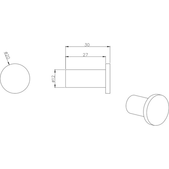 Крючок Aquatek Вега AQ4001MB, цвет чёрный матовый - фото 2