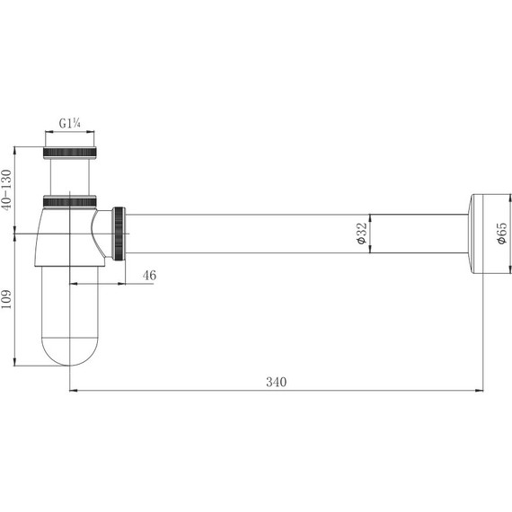 Сифон для умывальника Aquatek  AQ6011CR - фото 2
