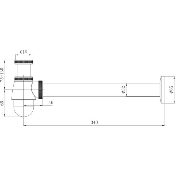 Сифон для умывальника Aquatek  AQ6018CR - фото 2