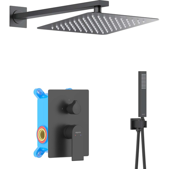 Душевая система для душа Aquatek Лира AQ1472MB (со скрытой частью) чёрный матовый, Цвет производителя: чёрный матовый - фото 2