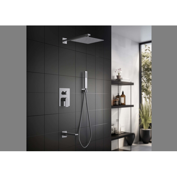 Душевая система для ванны Aquatek Лира AQ1473CR (со скрытой частью), Цвет производителя: хром - фото 3