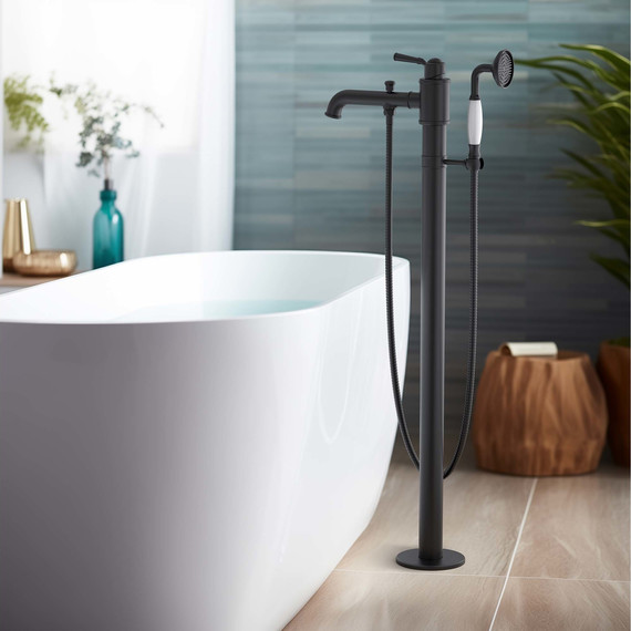 Смеситель для ванны Aquatek Классик AQ1545MB, чёрный матовый, Цвет производителя: чёрный матовый - фото 3