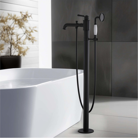 Смеситель для ванны Aquatek Классик AQ1545MB, чёрный матовый, Цвет производителя: чёрный матовый - фото 7