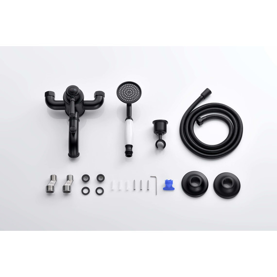 Смеситель для ванны Aquatek Классик AQ1549MB, чёрный матовый, Цвет производителя: чёрный матовый - фото 12