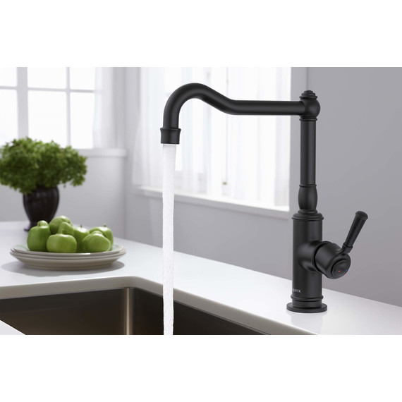 Смеситель для кухни Aquatek Классик AQ1580MB, чёрный матовый, Цвет производителя: чёрный матовый - фото 3