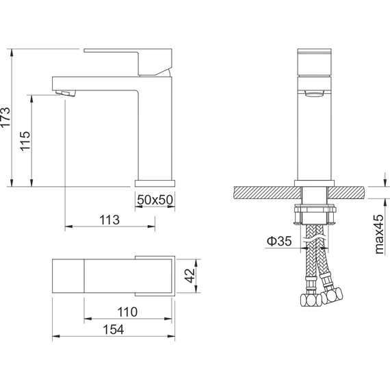 Смеситель для раковины Aquatek Либра AQ1610MB, чёрный матовый, Цвет производителя: чёрный матовый - фото, картинка 6 Смеситель для раковины Aquatek Либра AQ1610MB, чёрный матовый, Цвет производителя: чёрный матовый - фото 6