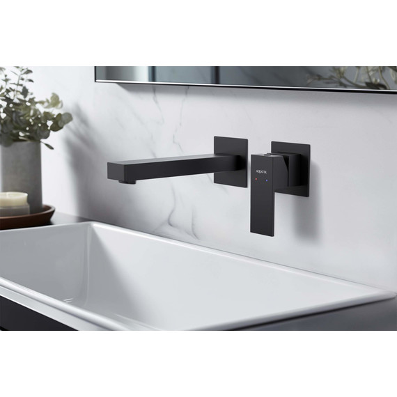 Смеситель для раковины настенный Aquatek Либра AQ1613MB, чёрный матовый, Цвет производителя: чёрный матовый - фото 7