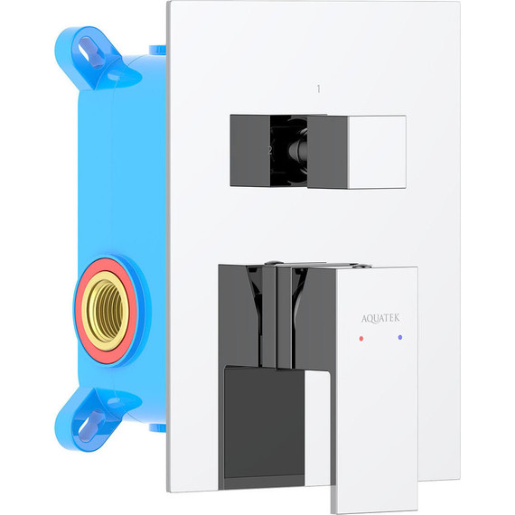 Смеситель для ванны Aquatek Либра AQ1646CR (со скрытой частью), Цвет производителя: хром - фото 2