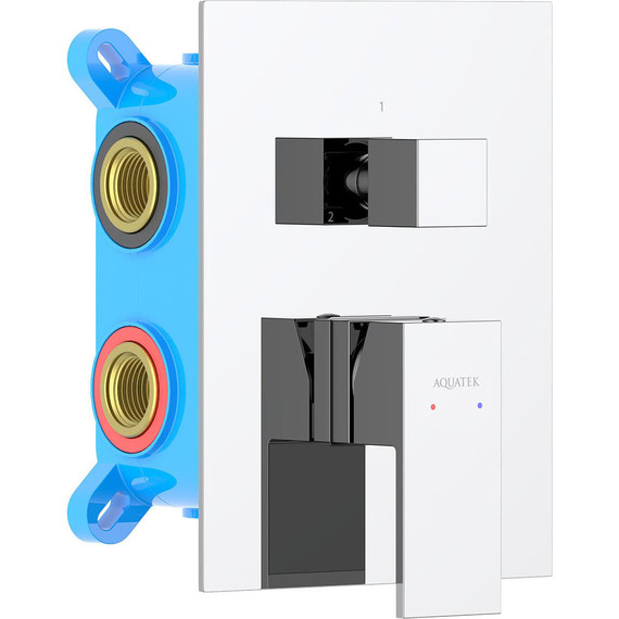 Смеситель для ванны Aquatek Либра AQ1647CR (со скрытой частью), Цвет производителя: хром - фото 2