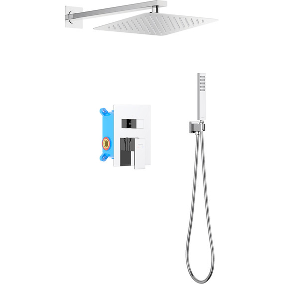 Душевая система для душа Aquatek Либра AQ1672CR (со скрытой частью), Цвет производителя: хром - фото 2