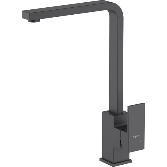 Смеситель для кухни Aquatek Либра AQ1680MB, чёрный матовый, Цвет производителя: чёрный матовый - фото 2
