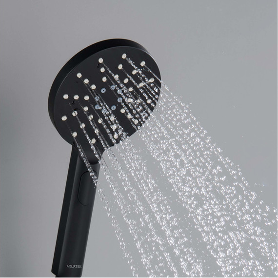 Ручной душ Aquatek Оберон AQ2006MB, чёрный матовый - фото 3