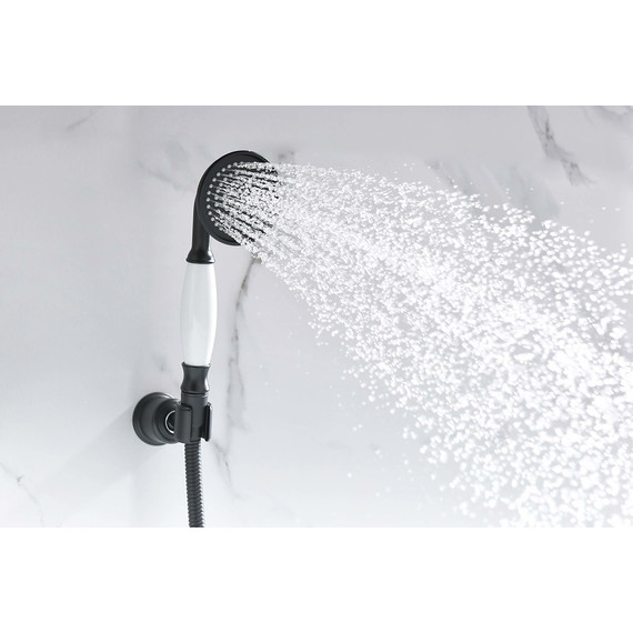 Ручной душ Aquatek Классик AQ2008MB, чёрный матовый - фото 3