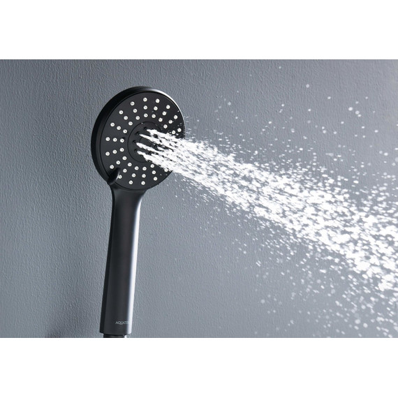 Ручной душ Aquatek Бетта AQ2009MB, чёрный матовый - фото 6