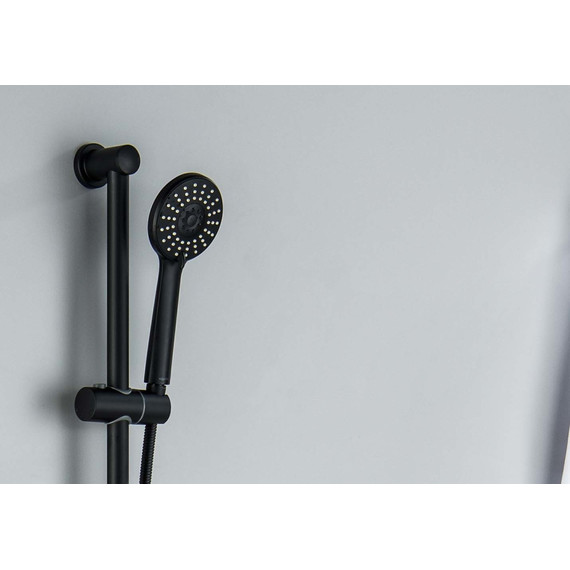 Душевой гарнитур Aquatek Бетта AQ2013MB, чёрный матовый - фото 6