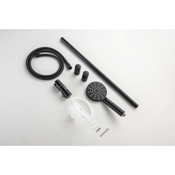 Душевой гарнитур Aquatek Оберон AQ2014MB, чёрный матовый - фото 4