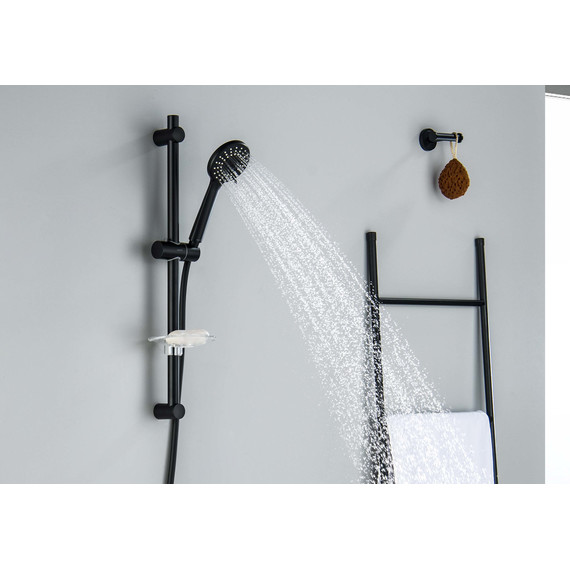 Душевой гарнитур Aquatek Бетта AQ2015MB, чёрный матовый - фото 6