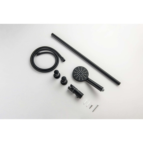 Душевой гарнитур Aquatek Оберон AQ2016MB, чёрный матовый - фото 6