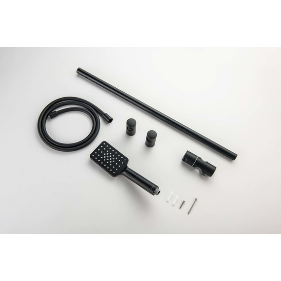 Душевой гарнитур Aquatek Лира AQ2018MB, чёрный матовый - фото 7