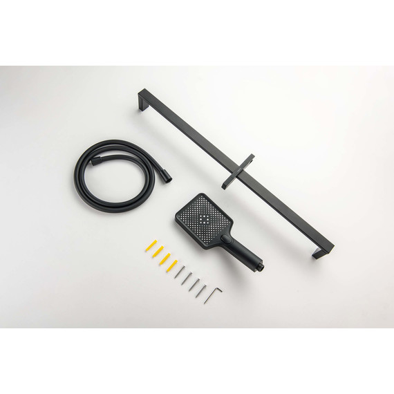 Душевой гарнитур Aquatek Либра AQ2019MB, чёрный матовый - фото 7