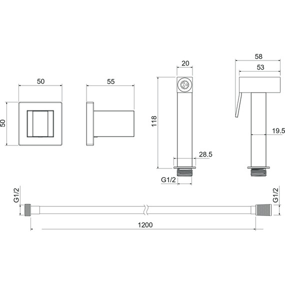 Гигиенический душ Aquatek AQ2053CR - фото 3