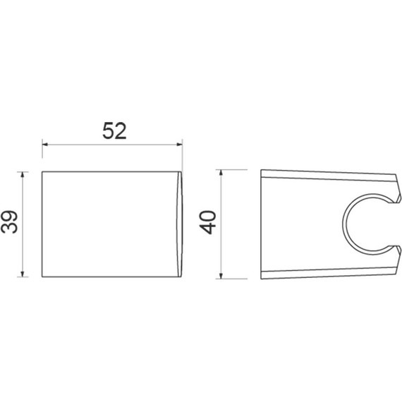 Держатель душевой лейки Aquatek AQ2403MB, чёрный матовый - фото 3
