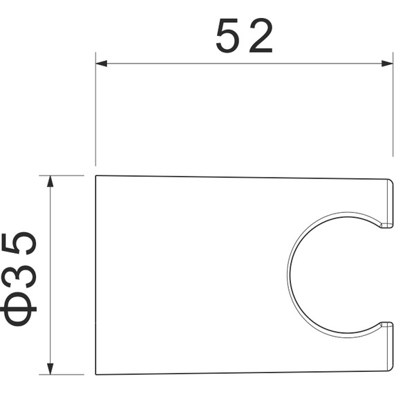 Держатель душевой лейки Aquatek AQ2404MB, чёрный матовый - фото 4