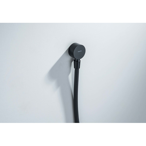 Шланговое подсоединение Aquatek AQ2457MB, чёрный матовый - фото 2