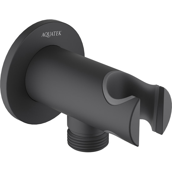 Шланговое подсоединение Aquatek AQ2460MB, чёрный матовый - фото 2