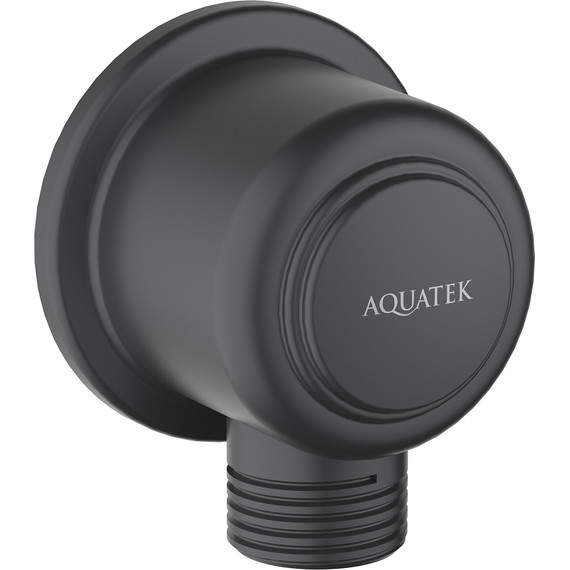 Шланговое подсоединение Aquatek Классик AQ2461MB, чёрный матовый - фото 2