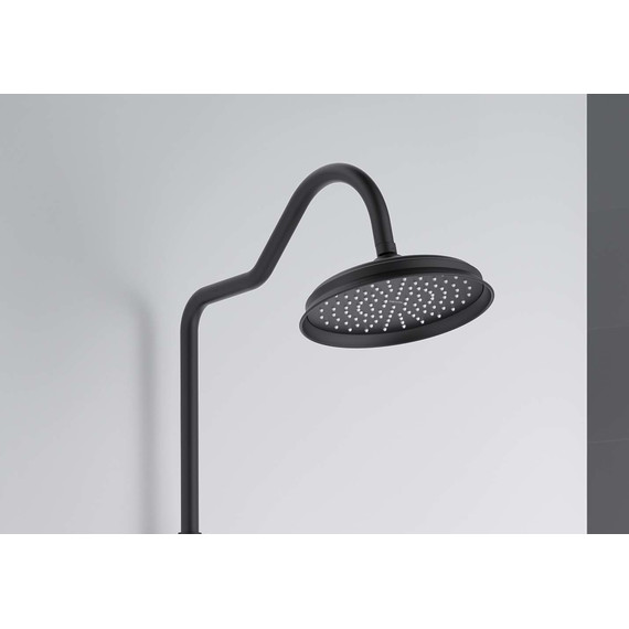 Душевая стойка с термостатом Aquatek Классик AQ2563MB, чёрный матовый, Цвет производителя: чёрный матовый - фото 7