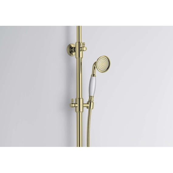Душевая стойка с термостатом Aquatek Классик AQ2563PG, золото, Цвет производителя: золото - фото 8