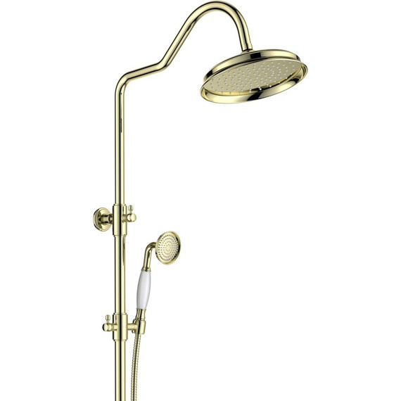 Душевая стойка с термостатом Aquatek Классик AQ2563PG, золото, Цвет производителя: золото - фото 2