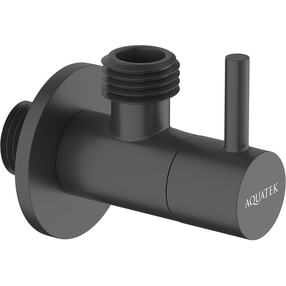 Вентиль угловой Aquatek AQ2452MB, чёрный матовый - фото 2