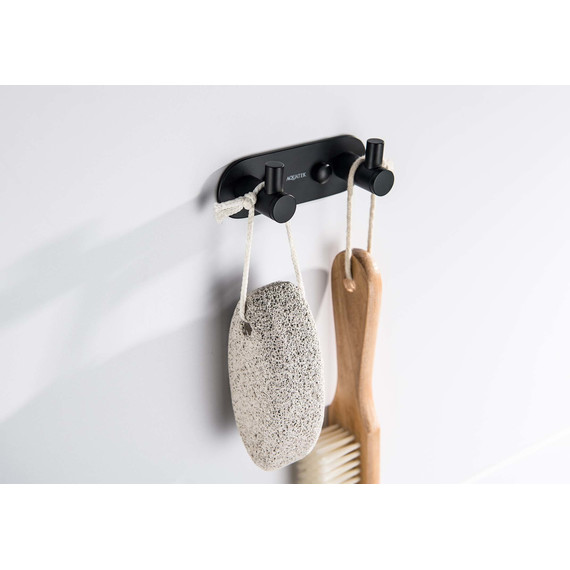 Двойной крючок Aquatek Европа AQ4102MB, цвет чёрный матовый - фото 5